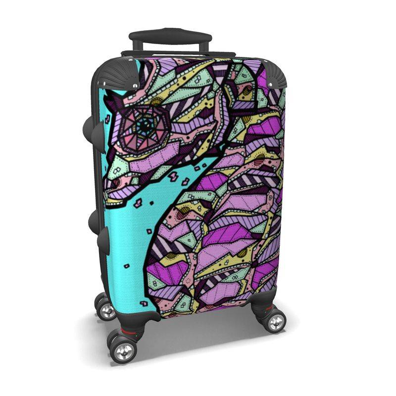 Luggage with seahorse logo shop
